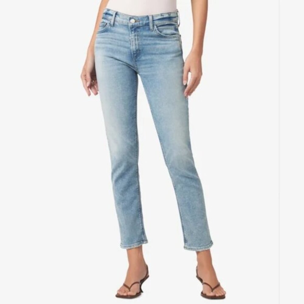 Joe's Women's The Bobby Mid-Rise Tapered‎ Boyfriend Jeans, Size 24, Light Wash